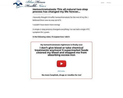 My Hemochromatosis cb vsl | Blue Heron Well being Information My Hemochromatosis cb vsl | Blue Heron Well being Information