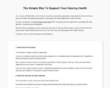 Quietum Plus – Textual content Presentation