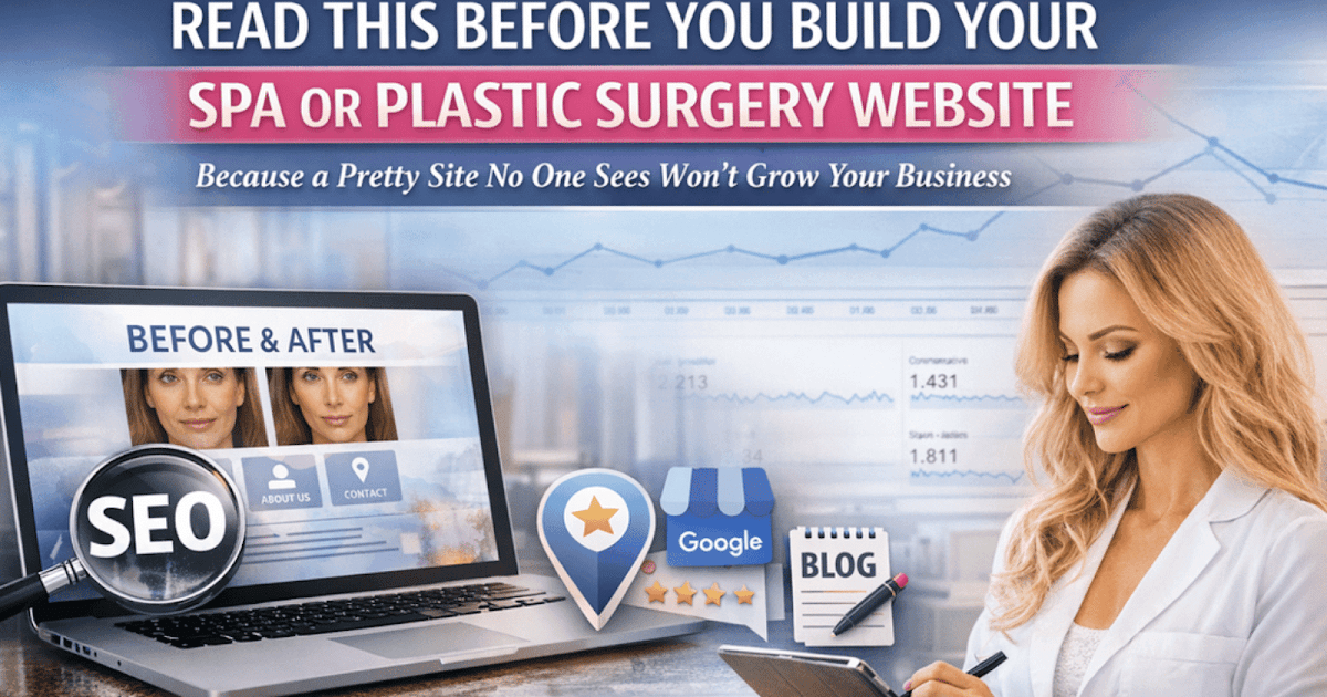 Learn This Earlier than You Construct Your Spa or Plastic Surgical procedure Web site